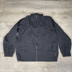 Fabletics Jacket Mens Small Lightweight Full Zip Grid Mesh Windbreaker Activewea
